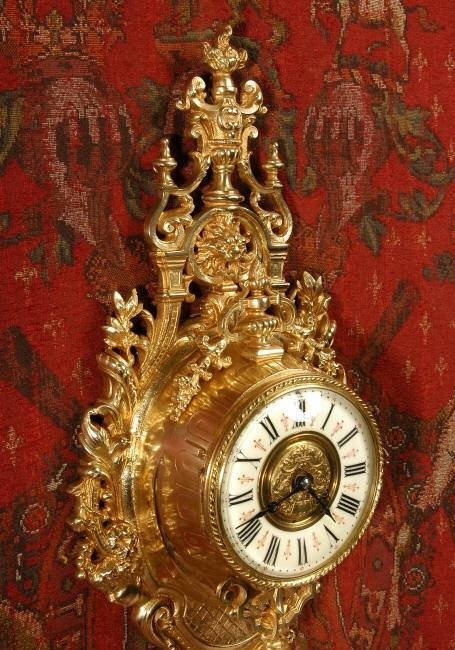 fig 3. Antique French Cartel Wall Clock by Japy Freres.